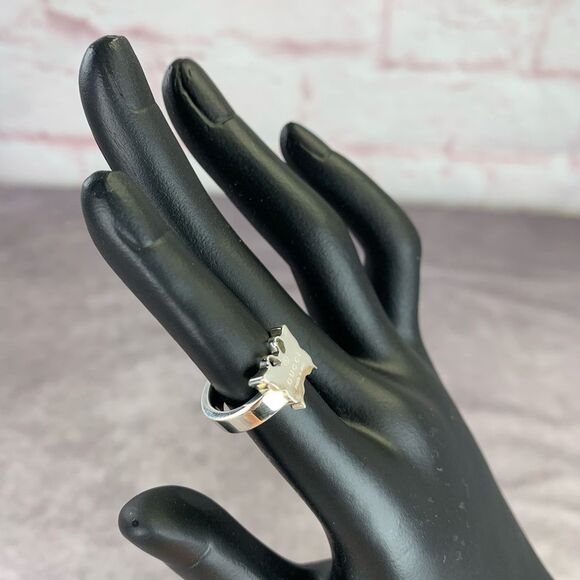 Gucci Butterfly Sterling Silver Ring NEW - Picture 4 of 10